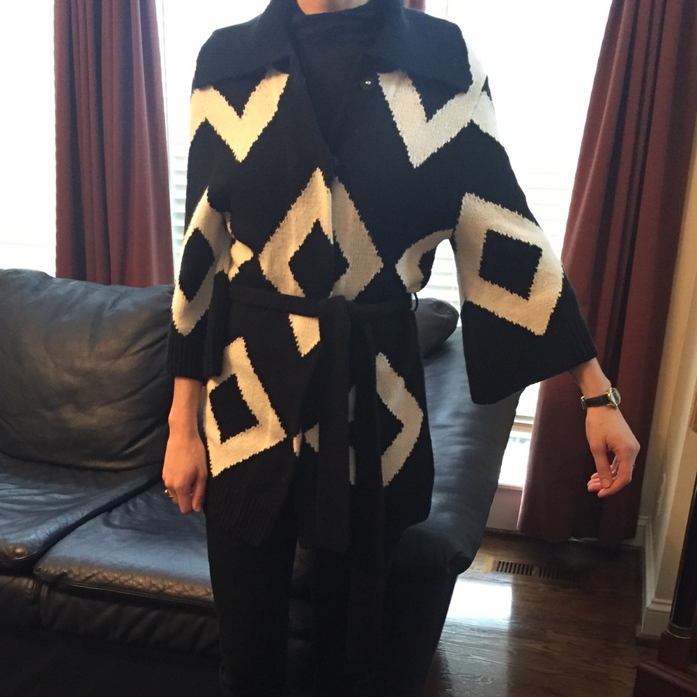 White House Black Market Sweater Coat